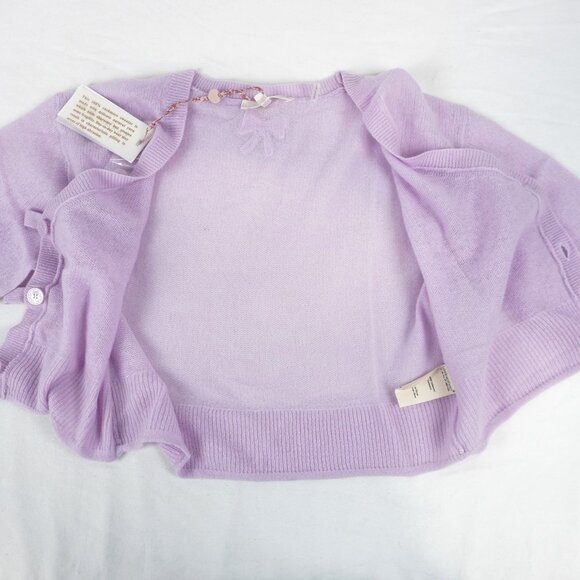 LoveShackFancy Luisella Cashmere Cardigan In Clouded Rose Women's Size XS - NWT - Picture 3 of 9